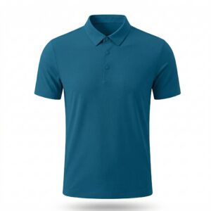 LT1 POLO TEXT SUAVE BOTÓN PLÁSTICO VD/AZ