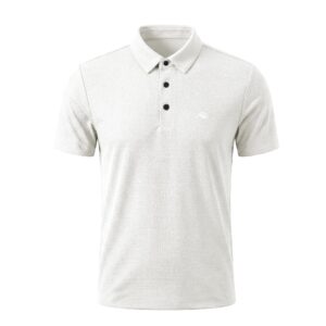 LT1 POLO TEXTURA PANAL BOTÓN PLATEADO BL