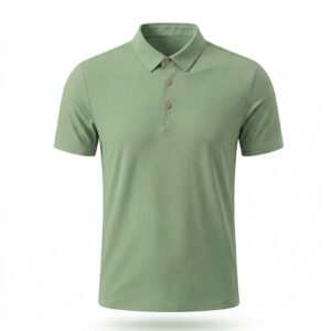 LT1 POLO TEXTURA SUAVE BOTÓN DORADO VD