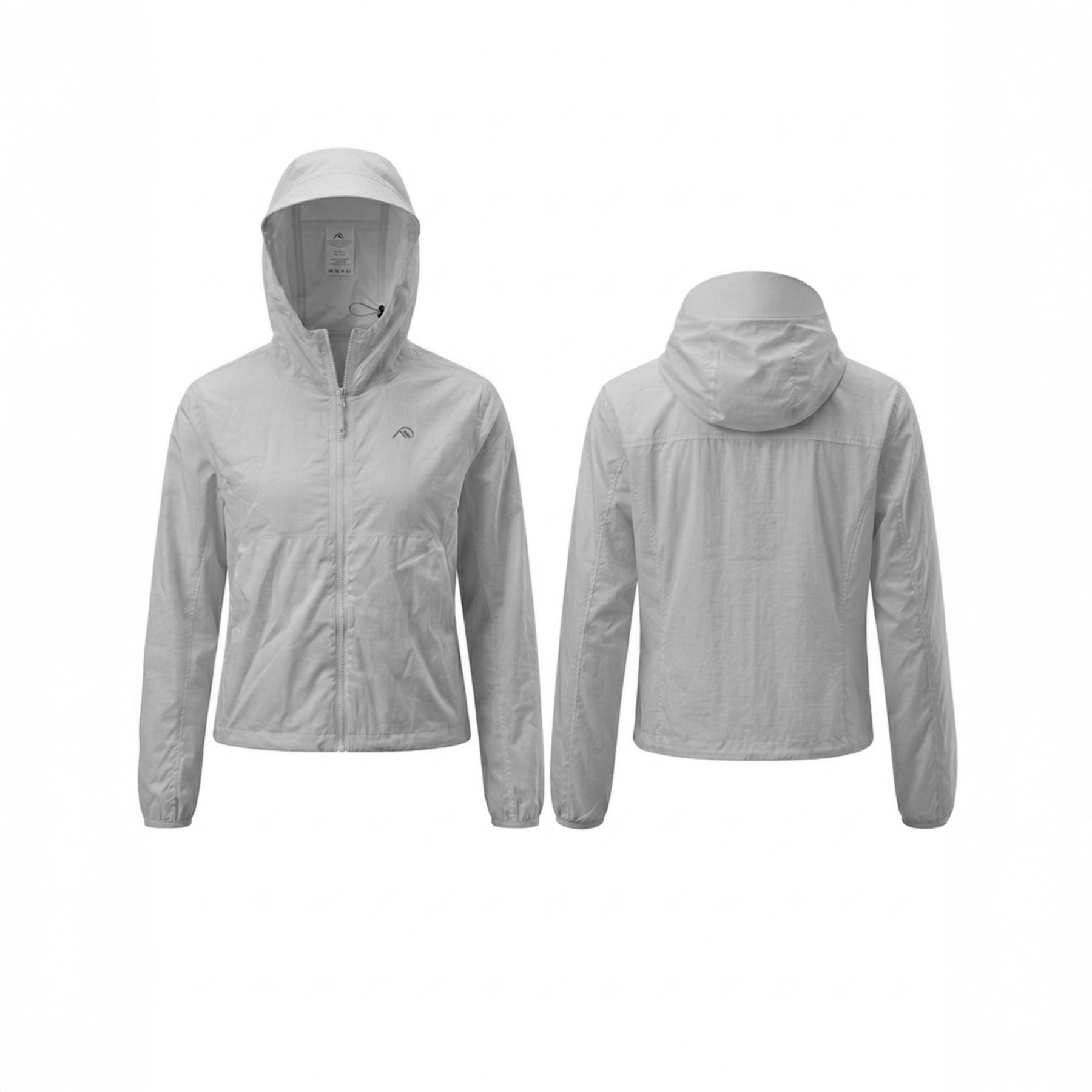 CHAQUETA IMPERMEABLE GRIS DAMA