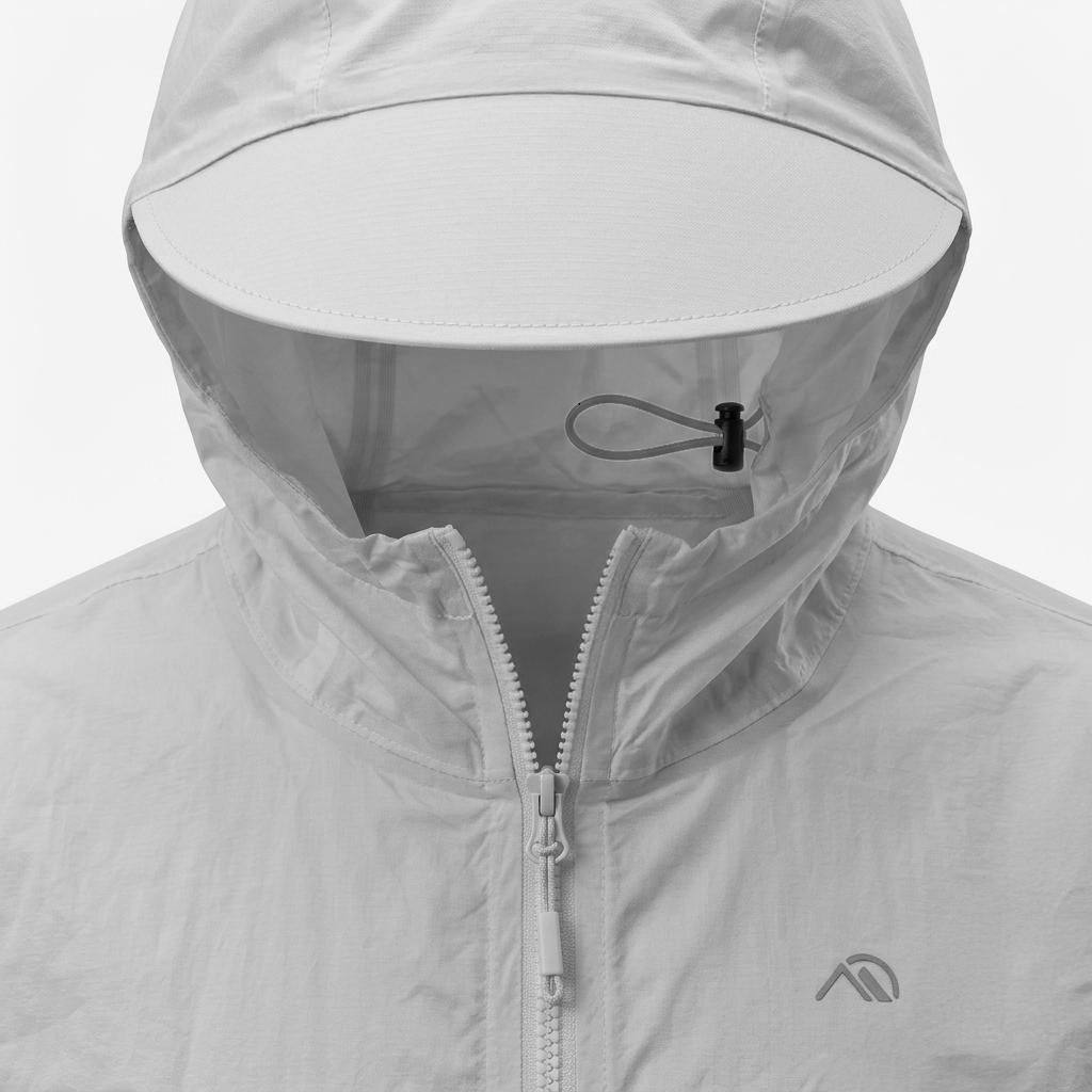 CHAQUETA IMPERMEABLE GRIS DAMA - Imagen 2